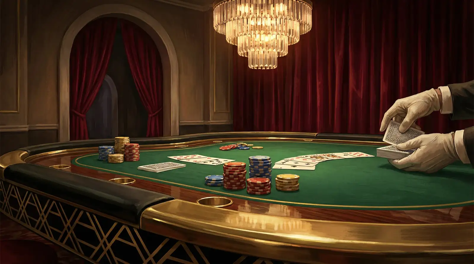 开元棋牌金殿德州扑克绿绒牌桌